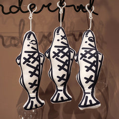 Dried Fish Doll Pendant Plush Fish Key Chain Line Fish Fun Plush Toy