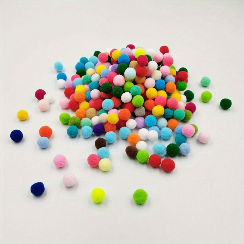 100-300pcs Mini Soft Fluffy Pom Poms Mixed Colors