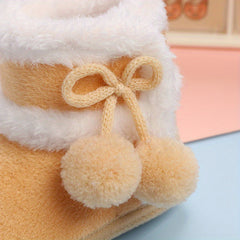 Soft Warm Fleece Baby Girl Boots for Winter