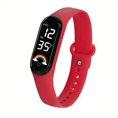 Rainbow LED Bracelet Touch Screen Waterproof Electronic Watch
