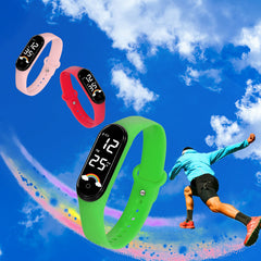 Rainbow LED Bracelet Touch Screen Waterproof Electronic Watch