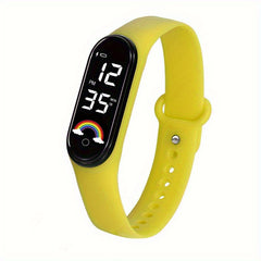 Rainbow LED Bracelet Touch Screen Waterproof Electronic Watch