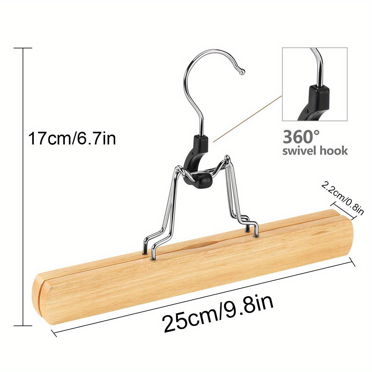 Wooden Wardrobe Hanger For Skirts And Pants