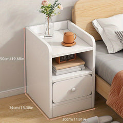 Ultra Narrow Bedside Table Small Cabinet Modern Storage Bedroom Assembly