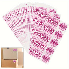 100pcs Fragile Handle With Care Stickers For Mailing Envelope Carton Tray