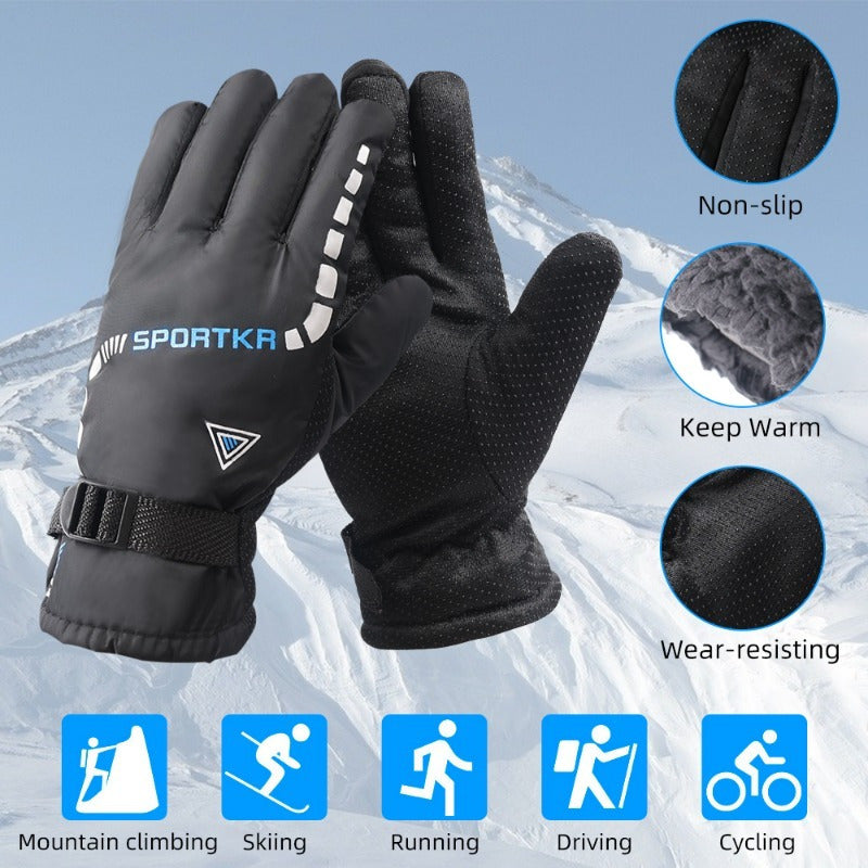 Winter Cycling Gloves Windproof Waterproof Outdoor Ski Motorcycle Riding