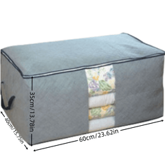 1pc Quilt Storage Bag Reinforced Thickened Non-woven Organizer