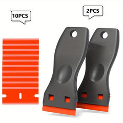 Plastic Razor Blades Scraper Tool - Paint Remover with Blades Kit