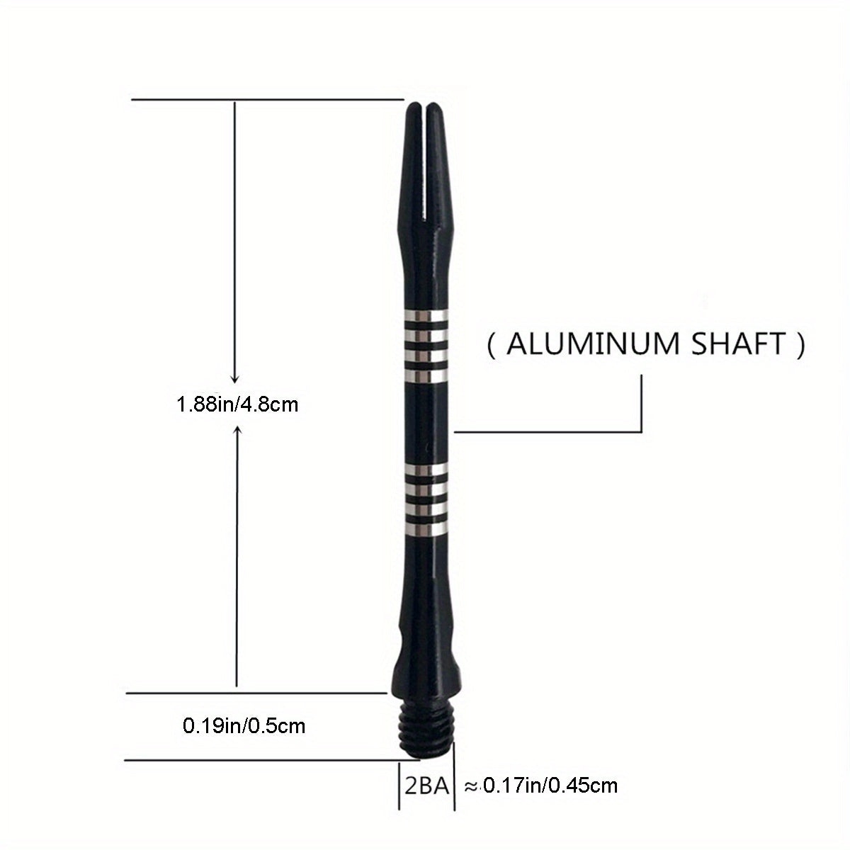 10pcs Metal Dart Rod 2BA Aluminum Alloy Shaft