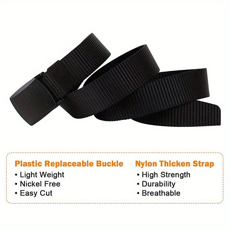 Sporty Tactical Belt with Automatic Buckle