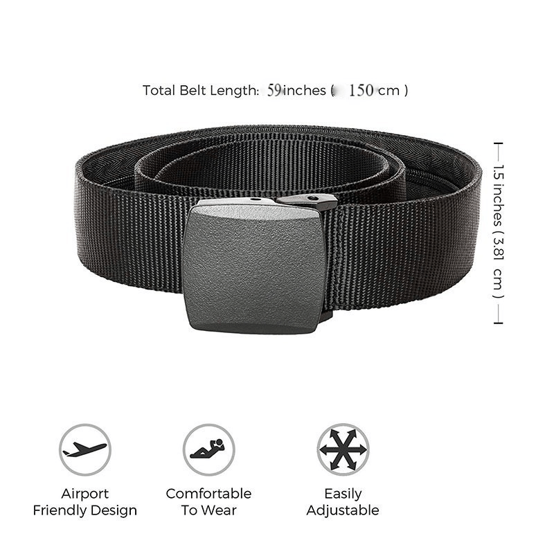 Sporty Tactical Belt with Automatic Buckle