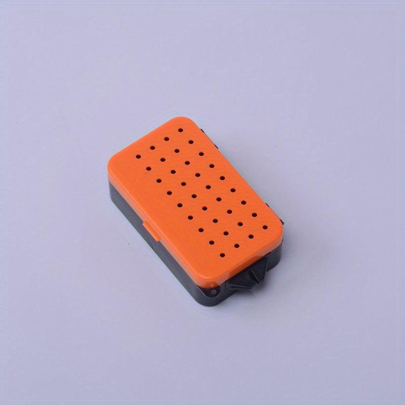 1pc ABS Red Worm Bait Storage Box Thickened Breathable Handheld Earthworm Box