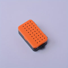 1pc ABS Red Worm Bait Storage Box Thickened Breathable Handheld Earthworm Box