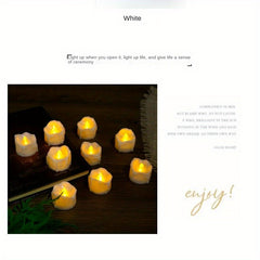 24pcs LED Tea Lights Candles for Weddings Birthdays Decor