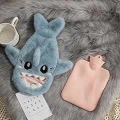 Plush Insert Water Injection Hot Water Bag Thickened PVC Warm Water Bag