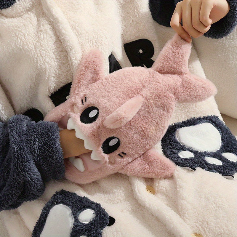Plush Insert Water Injection Hot Water Bag Thickened PVC Warm Water Bag