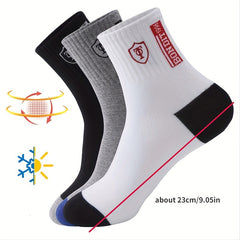 12 Pairs Moisture Wicking Athletic Socks Unisex Embroidered Quarter Socks