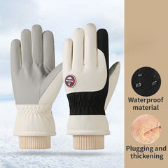 Winter Riding Skiing Gloves Plus Velvet Cold-proof Touch Screen
