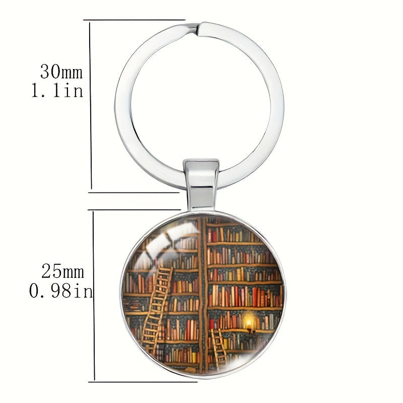 1pc Library Keychain Toy Christmas Halloween Gift For Boys Girls Birthday Gift