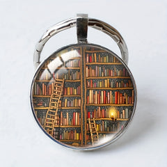 1pc Library Keychain Toy Christmas Halloween Gift For Boys Girls Birthday Gift