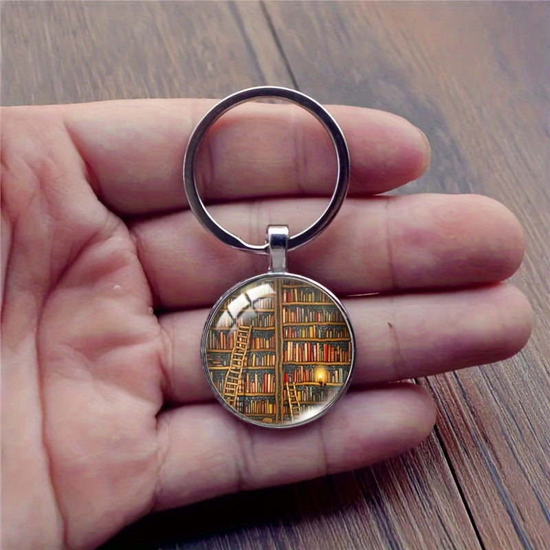 1pc Library Keychain Toy Christmas Halloween Gift For Boys Girls Birthday Gift
