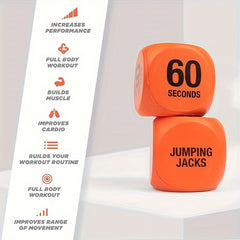 4pcs Fitness Dice Fun Workout Device Fitness Decision Dice