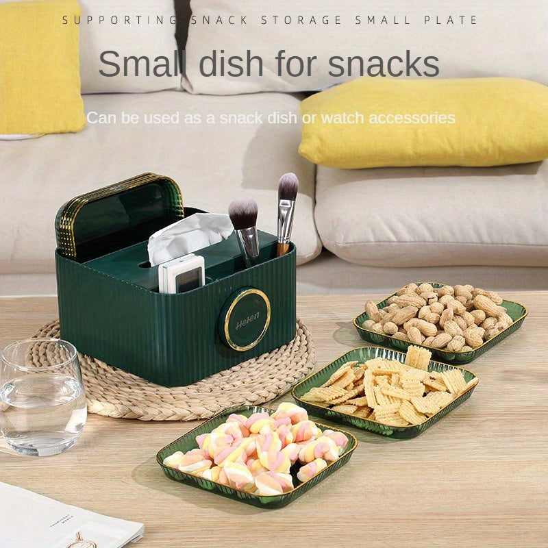 Multifunctional Tissue Box Remote Control Key Storage Box
