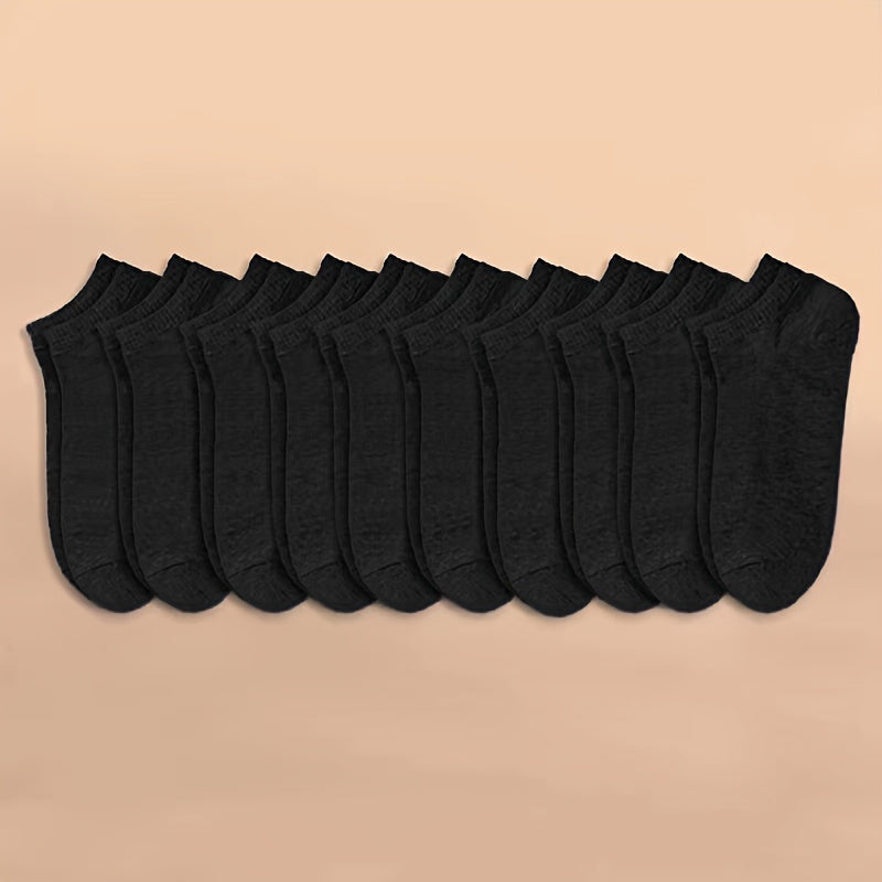 10 20 40 Pairs Unisex Style Socks Soft & Lightweight Ankle Socks