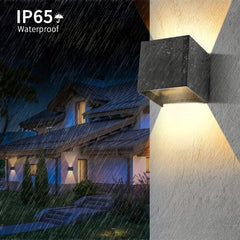 SUNMEIYI 12W LED Wall Light Outdoor Waterproof IP65 Porch Garden Wall Lamp