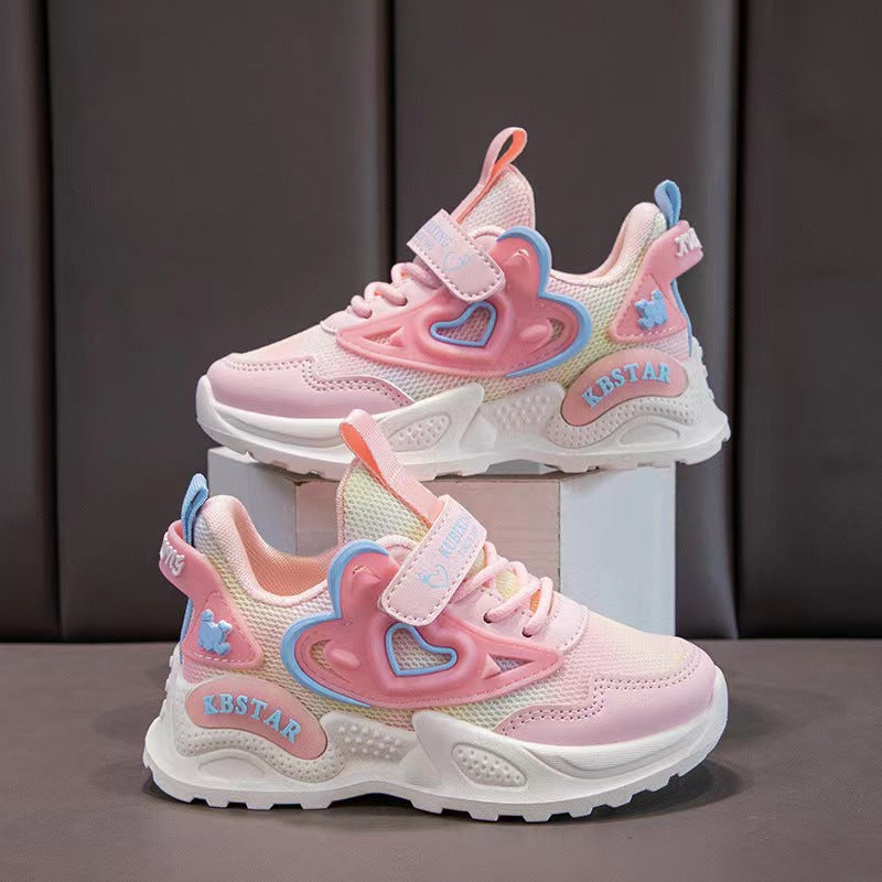 Girls' Casual Low Top Sneakers Breathable Lightweight Anti Slip Shoes