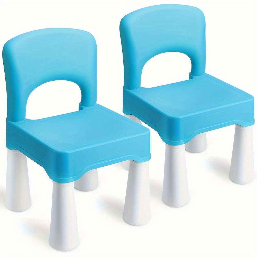 Plastic Square Chair 18.5 Height Seat Indoor/Outdoor Use for Toddlers