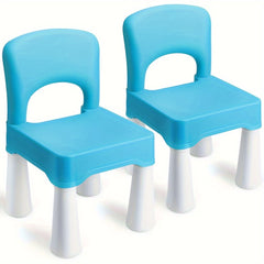 Plastic Square Chair 18.5 Height Seat Indoor/Outdoor Use for Toddlers