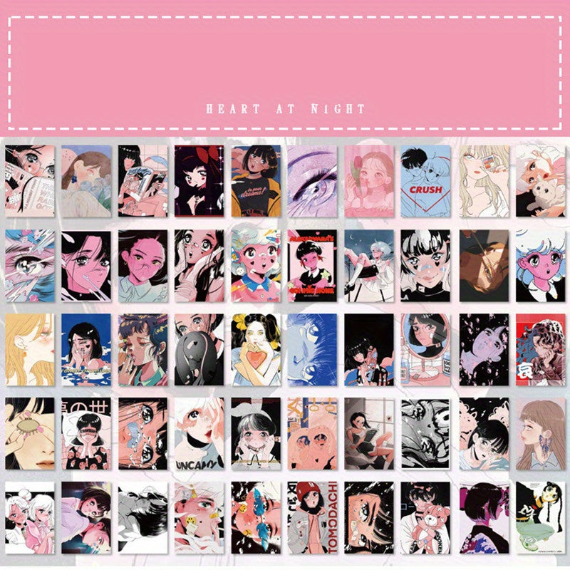 50pcs Galaxy Girl Decorative Stickers Scrapbooking Stick Label Diary Album