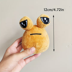 Small My Pet Alien Pou Plush Toy Light Brown Stuffed Plushie