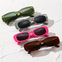 Y2K Square Sunglasses Retro 90s UV400 Sun Shades Glasses