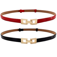 Thin Belt Women's Adjustable Buckle Waist Belt