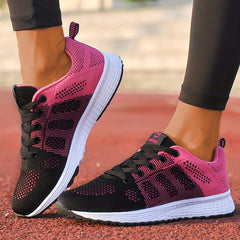 Women's Breathable Low Top Running Shoes Light And Comfortable