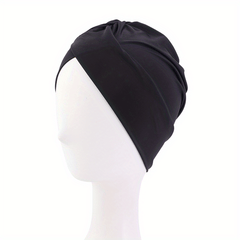 Women's Turban Cap Solid Ruched Inner Cap Underscarf Bandana Beanie Chemo Hats