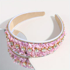 Crystal Beaded Wide Headband for Wedding Bridal Hair