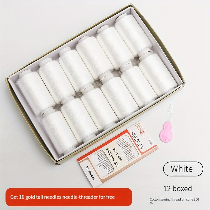 402 Small Roll Sewing Machine Thread Set 1 Box Needle Thread