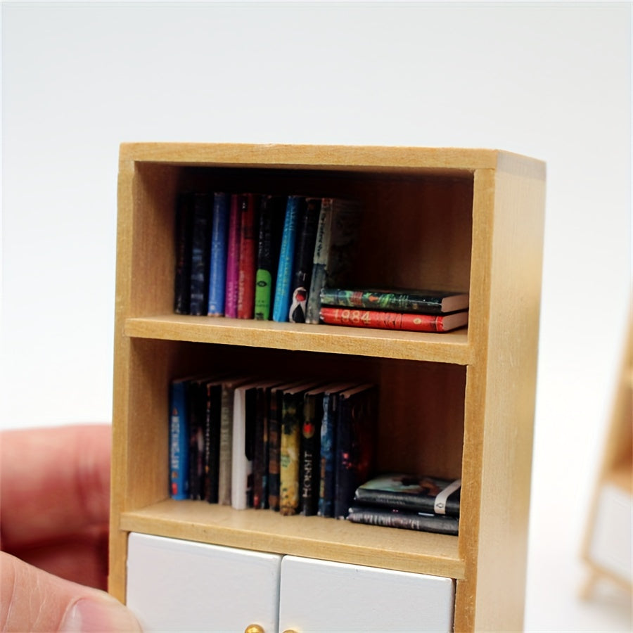 Mini Wooden Living Room Display Cabinet Model Accessories