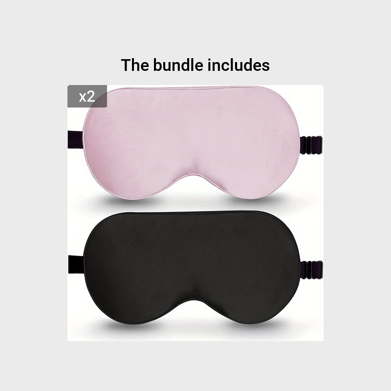 100% Real Silk Eye Mask Reduces Puffy Eyes, Blocks Light