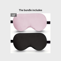 100% Real Silk Eye Mask Reduces Puffy Eyes, Blocks Light
