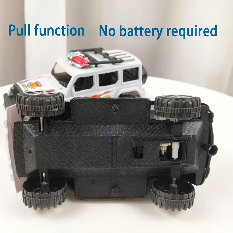 Kids Plastic Pull String Off Road Toy Car Model