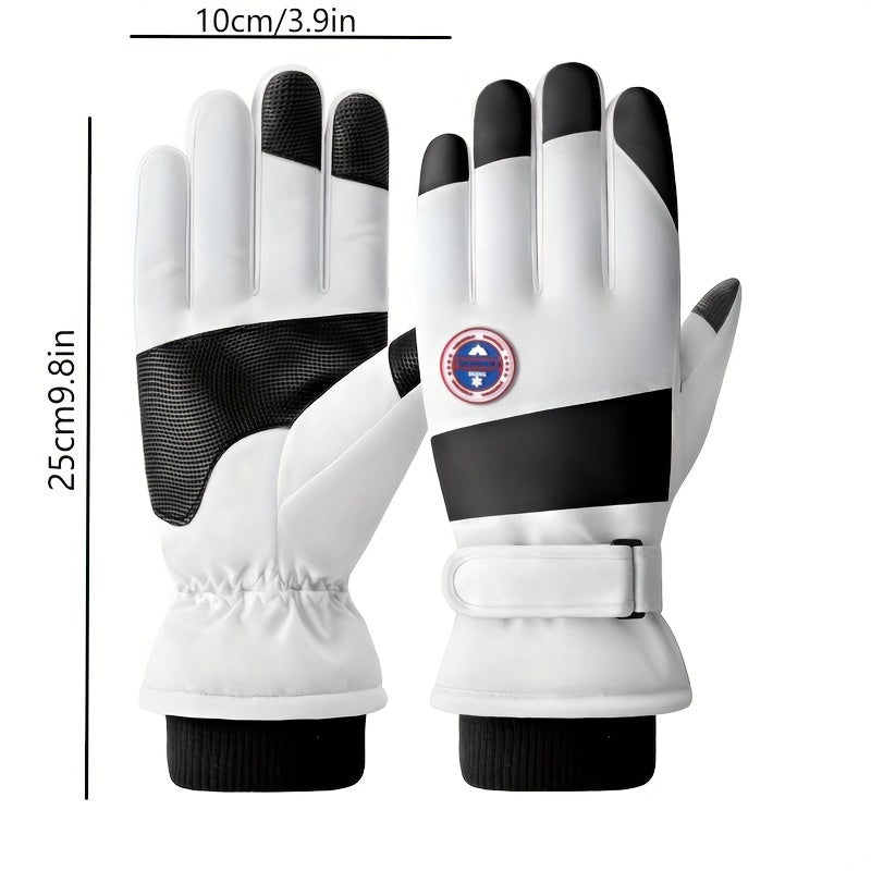 Winter Skiing Gloves Anti-skid Windproof Warm Sports Gloves