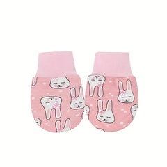 Cute Rabbit Mittens for Baby's Hands 0-6 Months