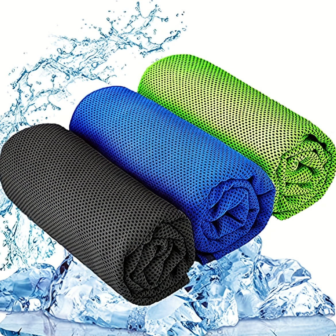 Stay Cool Anywhere 35x12 Microfiber Cooling Towel Neck Gym Camping