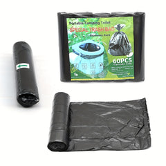 Portable Toilet For RV Camping Foldable Toilet With Garbage Bags