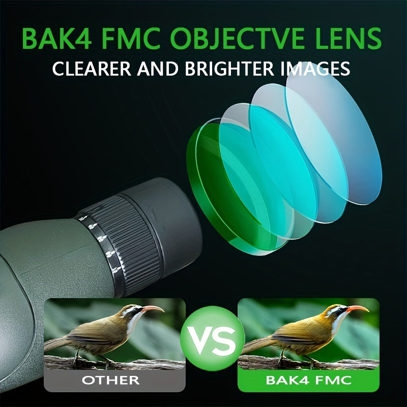 High Powered Monocular Telescope 25-75x Magnification 60mm Objective Lens