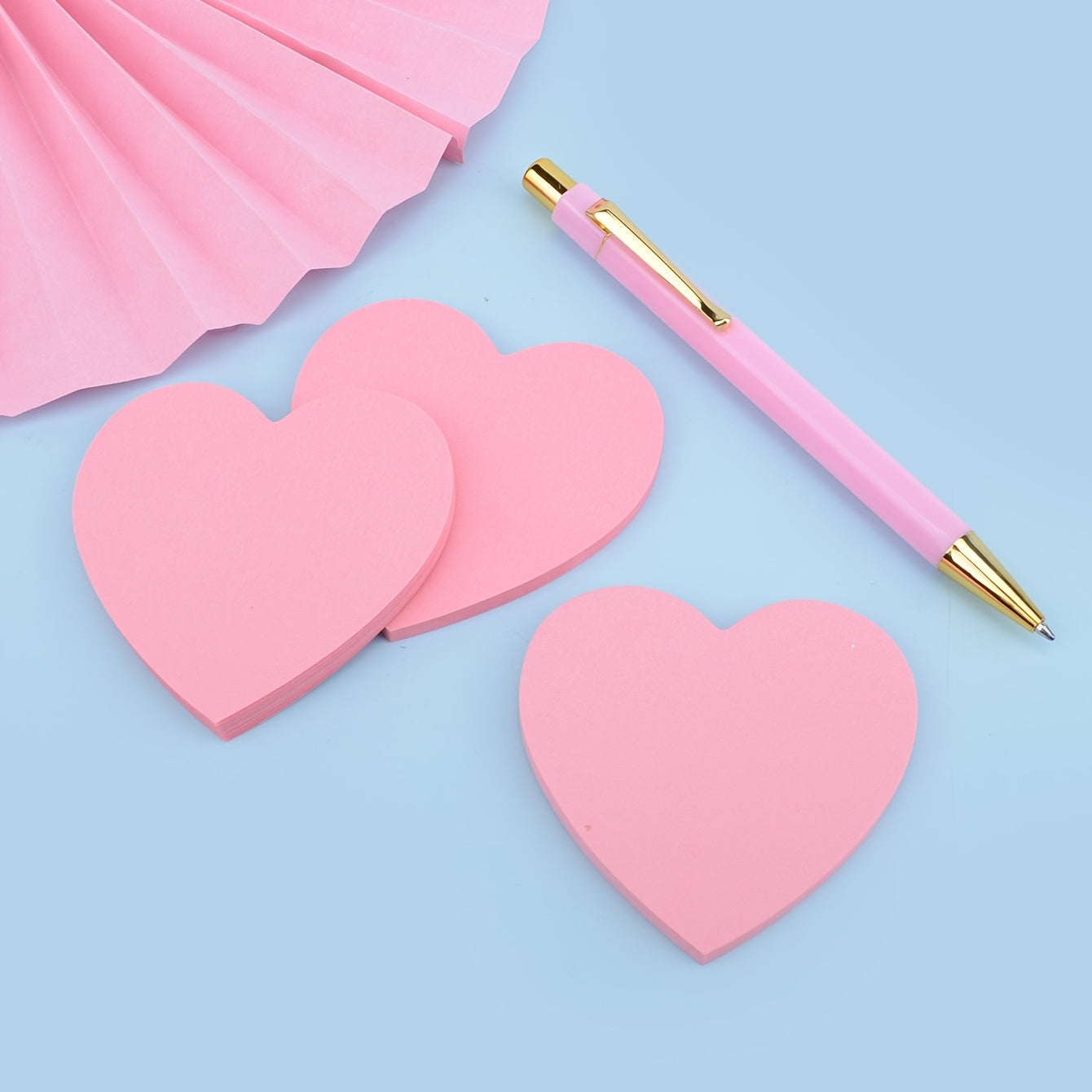 40 Sheets Pink Love Tearable Sticky Note Student Office Supplies